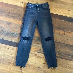 RSQ black straight jeans
